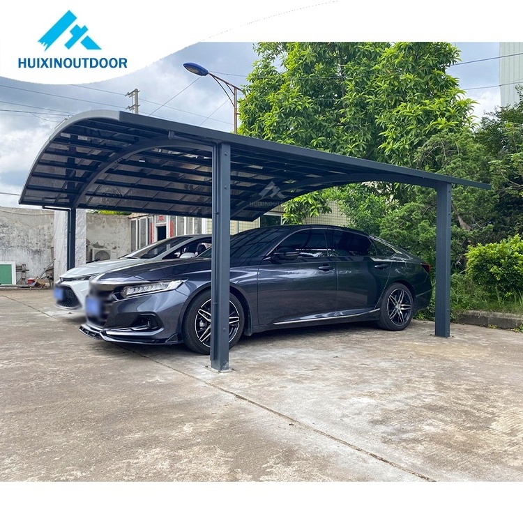 M Style Free Standing  Hot Sale New Aluminium Carports for Sale HX114  Two Post Car Shelter Aluminum Sun Shade Canopy Carport