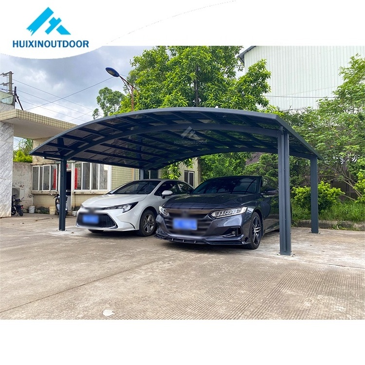 modern design waterproof sun shade carport professional single & double car parking shade