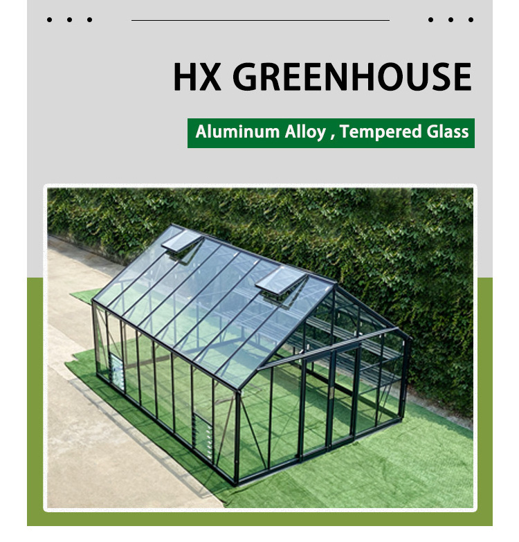 Victorian commercial glass garden greenhouse backyard mini glasshouse outdoor metal aluminum frame green house used for sale