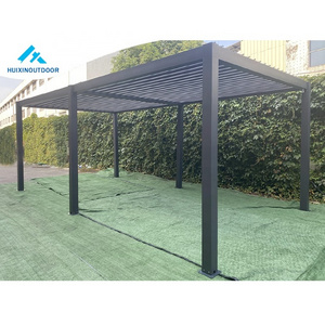 Windproof And Waterproof Aluminium Outdoor Design Arch Gate  Modern Pergola Trade Wall Mounted Gazebo