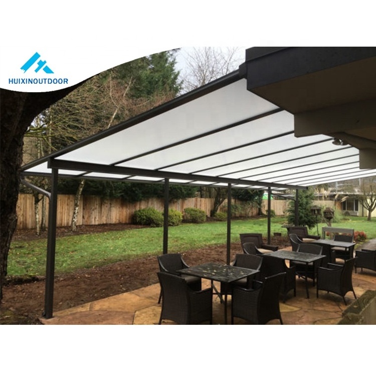 Insulated New Door Canopy Roof Pergola Aluminum Gazebo Outdoor Polycarbonate Garden Motorized Retractable Awning Patio Cover