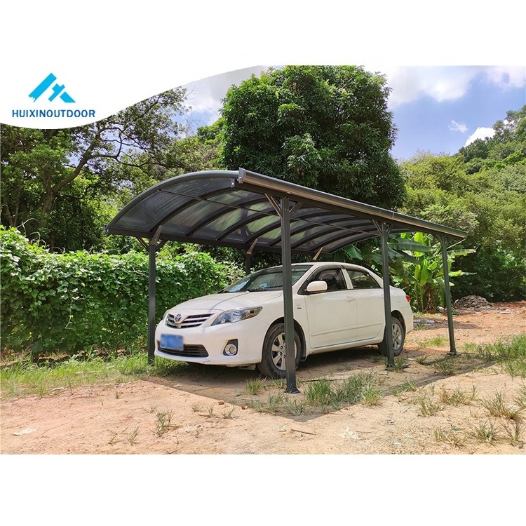 Waterproof metal car parking canopy aluminum frame shelter car port shed outdoor shade garage polycarbonate roof cover carport