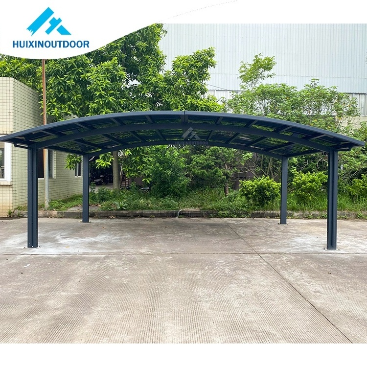 modern design waterproof sun shade carport professional single & double car parking shade