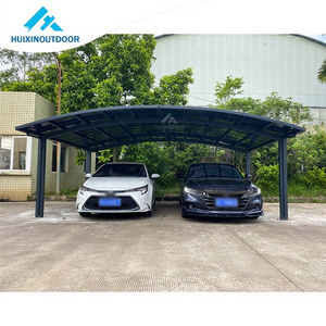 M Style Free Standing  Hot Sale New Aluminium Carports for Sale HX114  Two Post Car Shelter Aluminum Sun Shade Canopy Carport