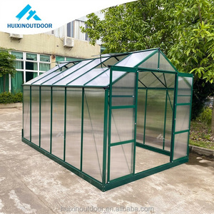 Single Span Aluminum Frame Pc Greenhouse House For Sale High Quality Polycarbonate Sheet Octagonal Garden Greenhouse