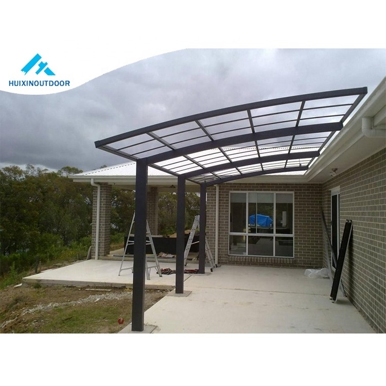 Model Photo Ring Roof Carport Canopy 10X20 Winter Aluminum Awning Polycarbonate Roofing Foldable Garage For Car