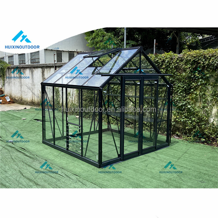 Victorian commercial glass garden greenhouse backyard mini glasshouse outdoor metal aluminum frame green house used for sale