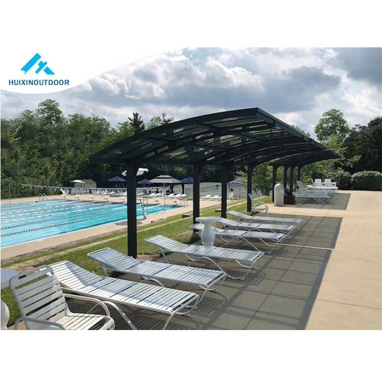 Aluminum Frame Cantilever Waterproof Shade Net Motorized Carport Roofing Material