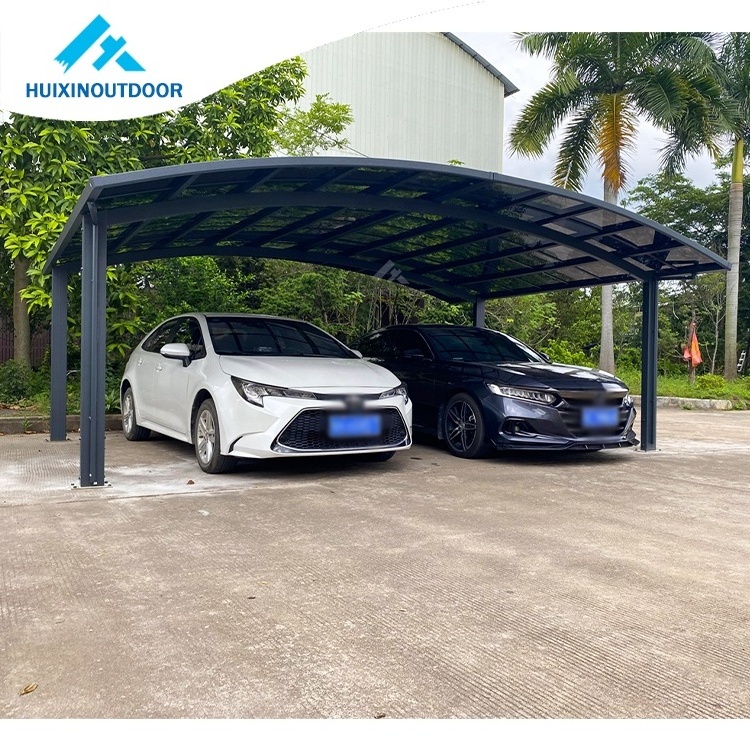 modern design waterproof sun shade carport professional single & double car parking shade