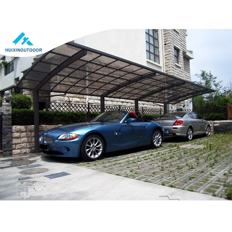 Model Photo Ring Roof Carport Canopy 10X20 Winter Aluminum Awning Polycarbonate Roofing Foldable Garage For Car