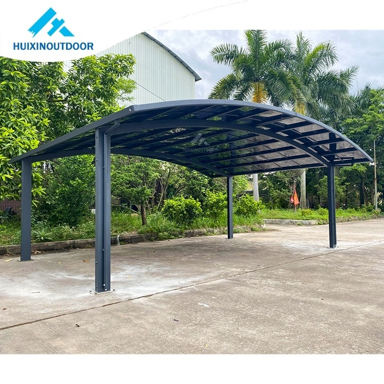 modern design waterproof sun shade carport professional single & double car parking shade