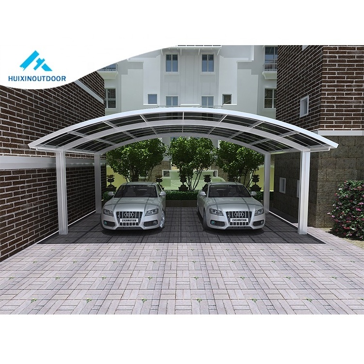 Cantilever storage car parking shelter double sheet uv protection car port awning sun shade pergola canpony 2 post shed carport