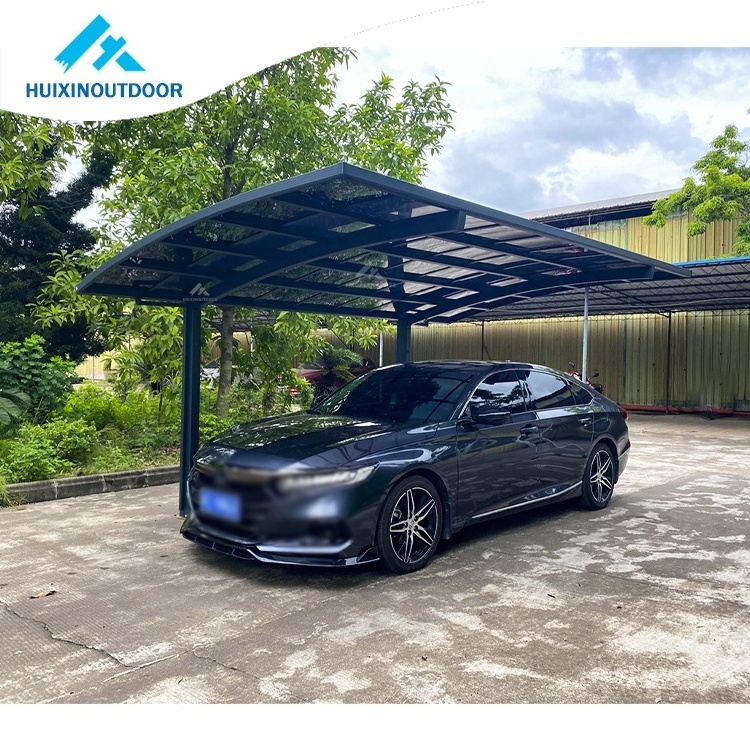 Waterproof car parking shelter cover aluminum frame garage shed outdoor polycarbonate roof car port metal shade canopy carport