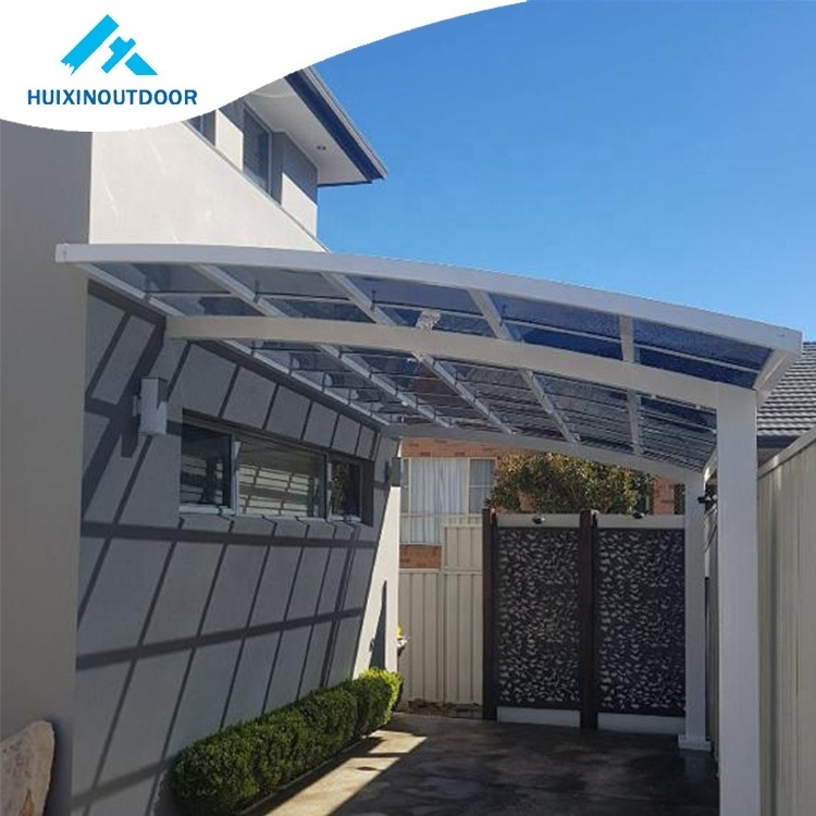 Model Photo Ring Roof Carport Canopy 10X20 Winter Aluminum Awning Polycarbonate Roofing Foldable Garage For Car