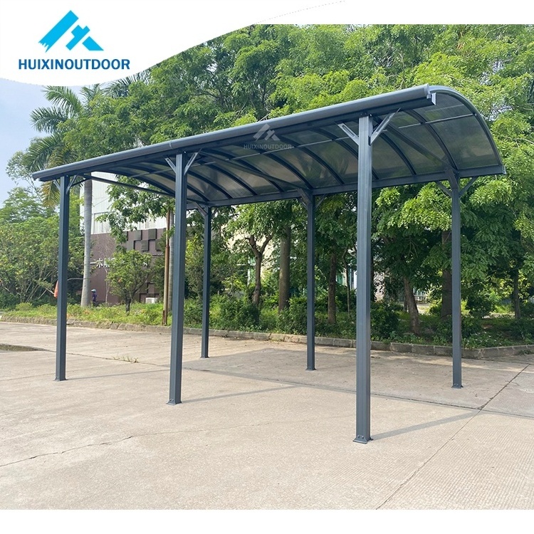 Metal Carport Waterproof Car Shelter Aluminium Polycarbonate Canopy Cover Aluminum Frame Metal Carport For Car Parking