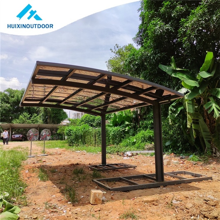 Aluminum Frame Cantilever Waterproof Shade Net Motorized Carport Roofing Material