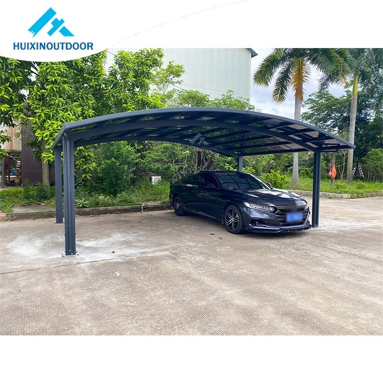 M Style Free Standing  Hot Sale New Aluminium Carports for Sale HX114  Two Post Car Shelter Aluminum Sun Shade Canopy Carport