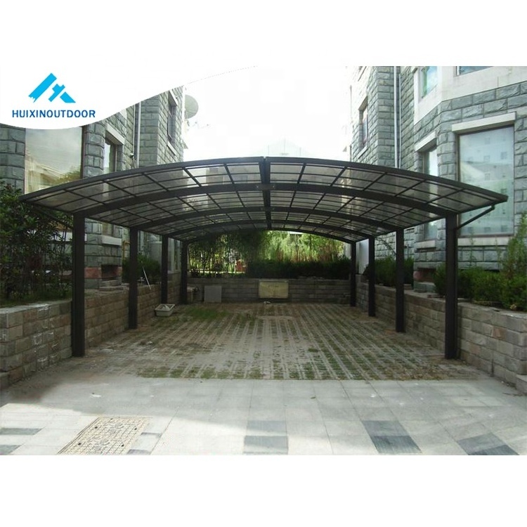 Metal Frame Wall Covering Aluminium Net Garage Aluminum Leg 20X20 Flat Roof Pe Carport Gazebo For Car