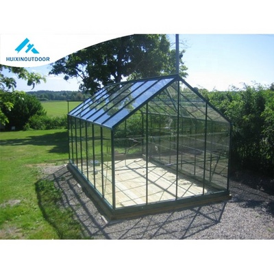 Modular prefab glass house poly green house tunnel automation sun room glass house outdoor prefab greenhouse