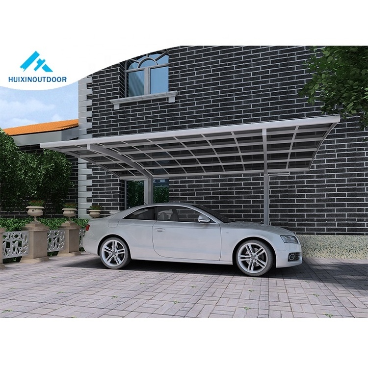 Waterproof car parking shelter cover aluminum frame garage shed outdoor polycarbonate roof car port metal shade canopy carport