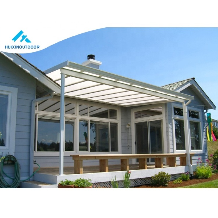 Caravan Transparent Patio Cover Rain Aluminium Profile Outdoor Aluminum Retractable Awning Canopy Patio Cover