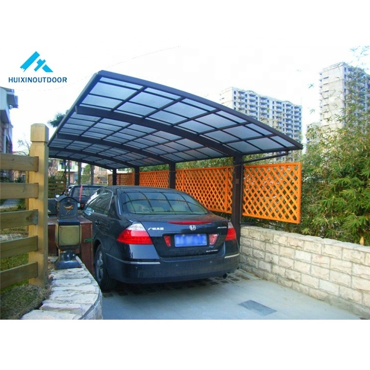 Waterproof car parking shelter cover aluminum frame garage shed outdoor polycarbonate roof car port metal shade canopy carport