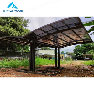 Polycarbonate Port Kit Body Charging Carport Part Shade Net Aluminum Portable Folding Minimalist Garage For Car