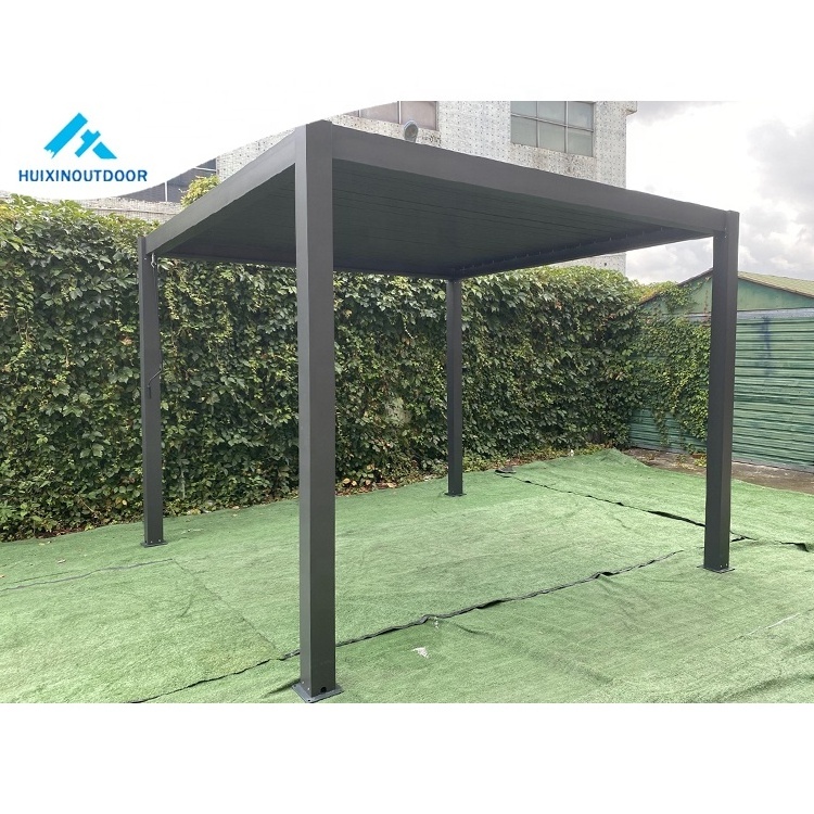 Windproof And Waterproof Aluminium Outdoor Design Arch Gate  Modern Pergola Trade Wall Mounted Gazebo