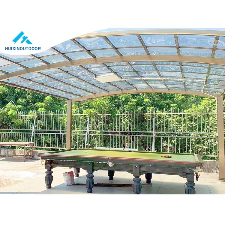 Metal Frame Wall Covering Aluminium Net Garage Aluminum Leg 20X20 Flat Roof Pe Carport Gazebo For Car