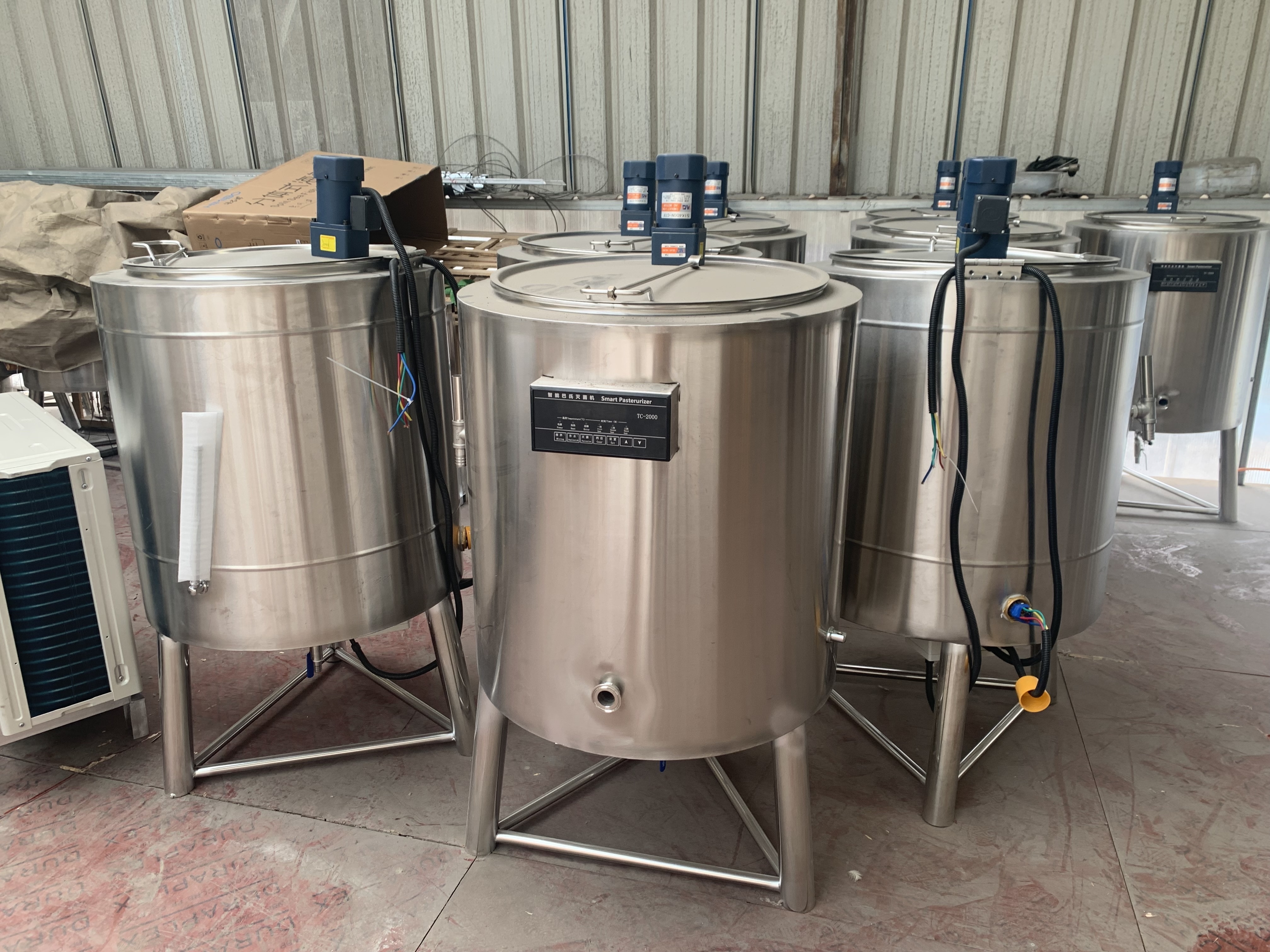 100L Pasteurization Unit Machine 200L Electric Continuous Vat Calf Milk Pasteurizer for Sale Milk