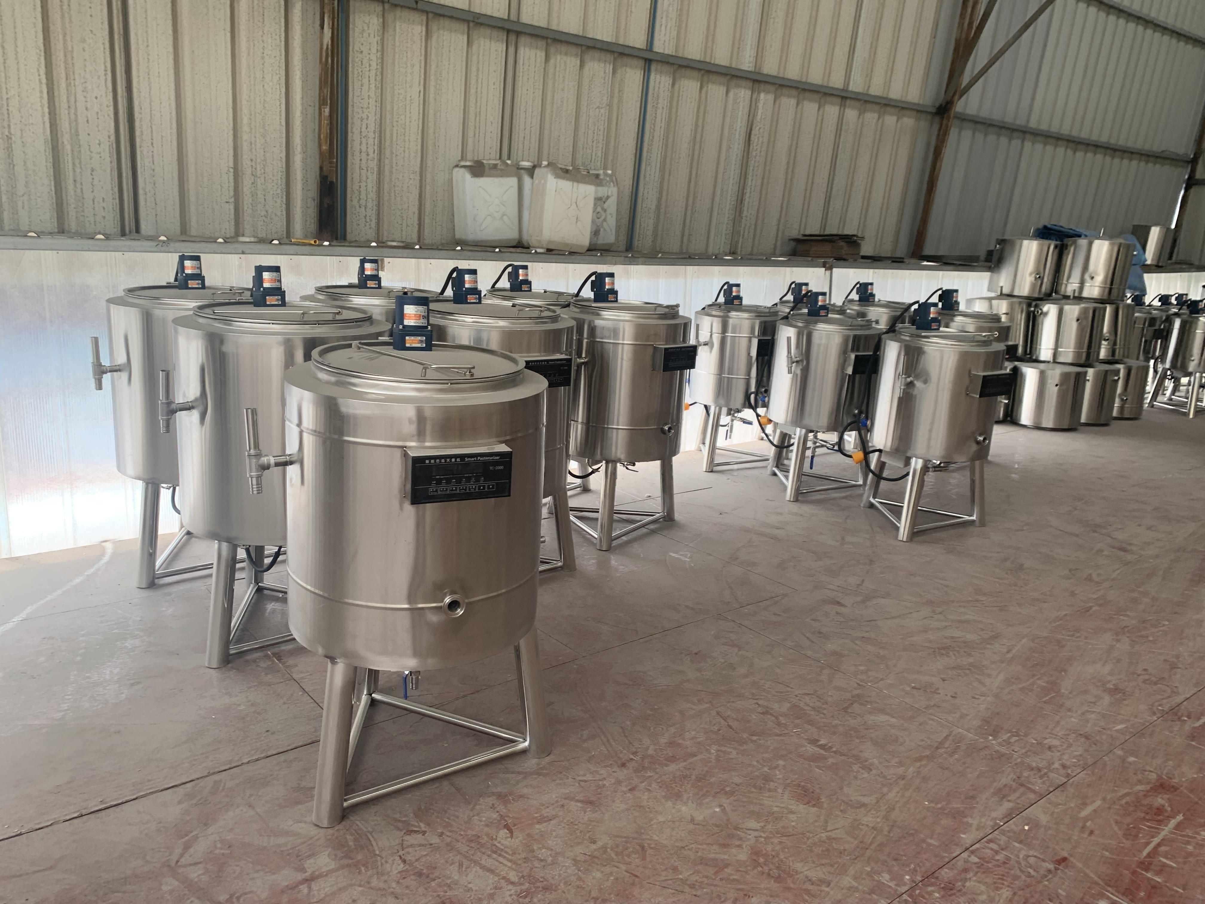 100L Pasteurization Unit Machine 200L Electric Continuous Vat Calf Milk Pasteurizer for Sale Milk