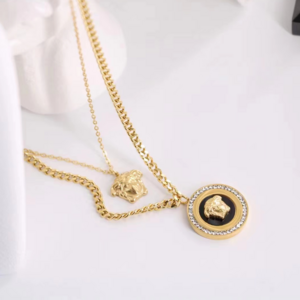 New Arrival Stainless Steel Designer Inspired Jewelry Popular Famous Brands Layered Necklace for Women