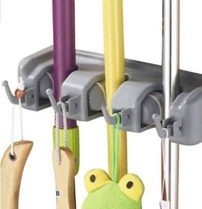 Garden Tool Storage Mop and Broom Holder Wall Organization for the Home Plastic Hanger for Closet Garage Organizer