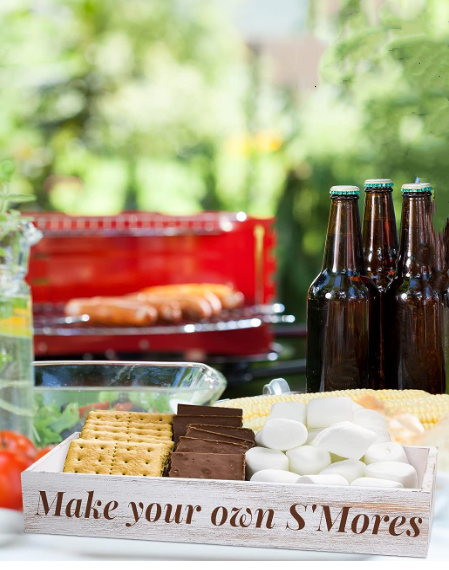 Wholesale Farmhouse Kitchen Smores Bar Holder Smores Maker Box S'mores Station Box