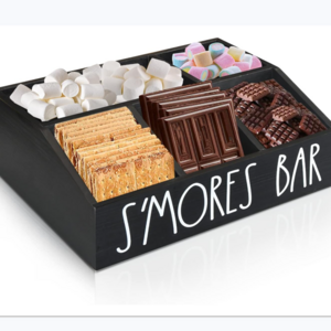 Verified Supplier Custom Kitchen Smores Bar Caddy Smores Maker Box and Serving Tray Smores Accessories Organizer