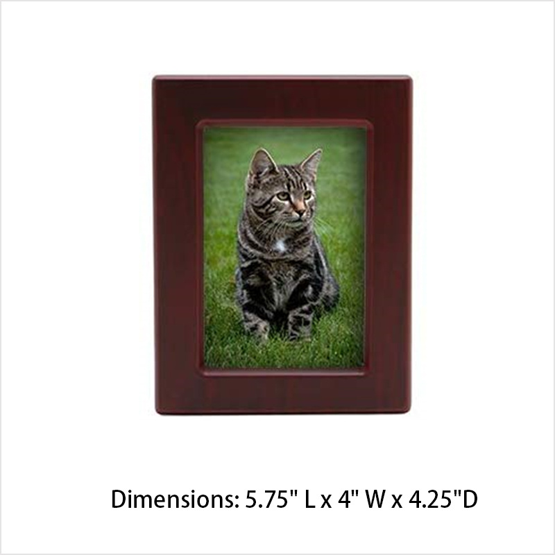 New Design Small Animal Dog Cat Memorial Keepsake Wooden Pet Cremation Urn