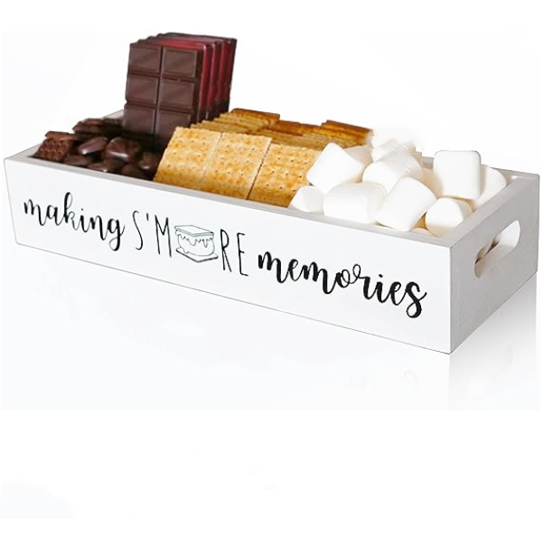 Verified Supplier Custom Kitchen Smores Bar Caddy Smores Maker Box S'mores Station Organizer Box