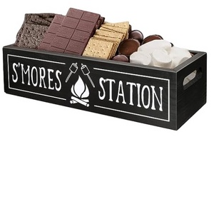 Wholesale Farmhouse Kitchen Smores Bar Holder Smores Maker Box S'mores Station Box