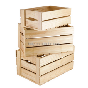 ECO friendly reclaimed wood fruit box wooden vegetable crates for sale