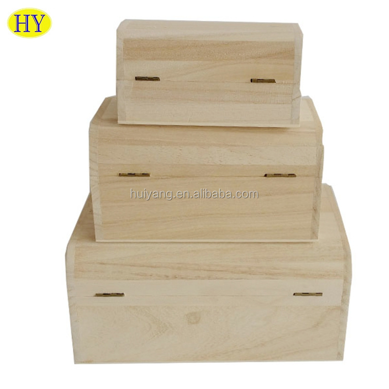 Wholesale Balsa Wood lightweight keepsake Boxes unfinished wood boxes with lids made in China for sale