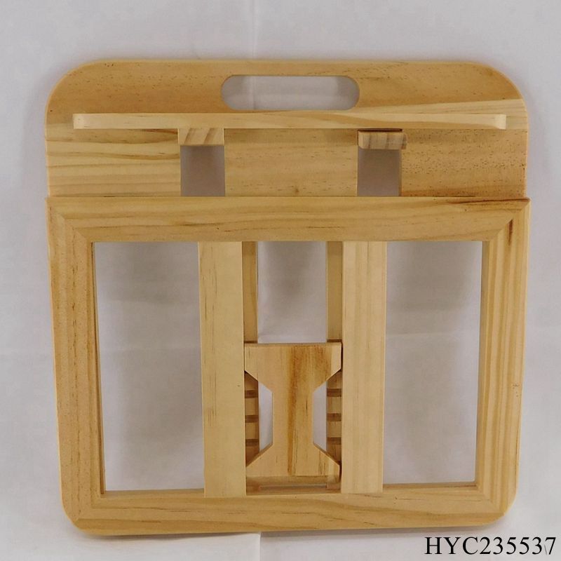 Adjustable Wood  Book Stand for Reading Lockable Angle Book Holder