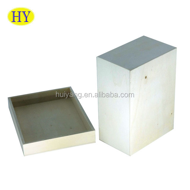 Natural Unfinished solid Wooden custom Storage Shoe Box Wholesale