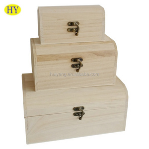 Wholesale Balsa Wood lightweight keepsake Boxes unfinished wood boxes with lids made in China for sale