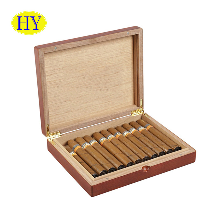 High Quality Custom Gift Humidor Travel Spanish Cedar Humidor Paulownia Wood Cigar Storage Box