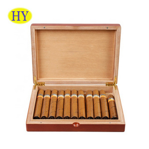 High Quality Custom Gift Humidor Travel Spanish Cedar Humidor Paulownia Wood Cigar Storage Box