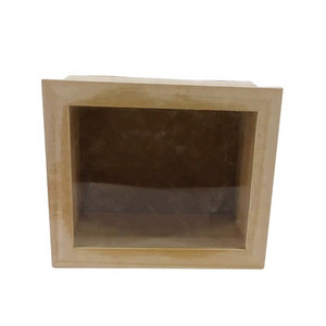 Shadow Box Frames Led Shadow Box Wholesale Custom Wall Hanging Wooden HY Wooden with Light Paulownia Wood Eco-friendly Natural