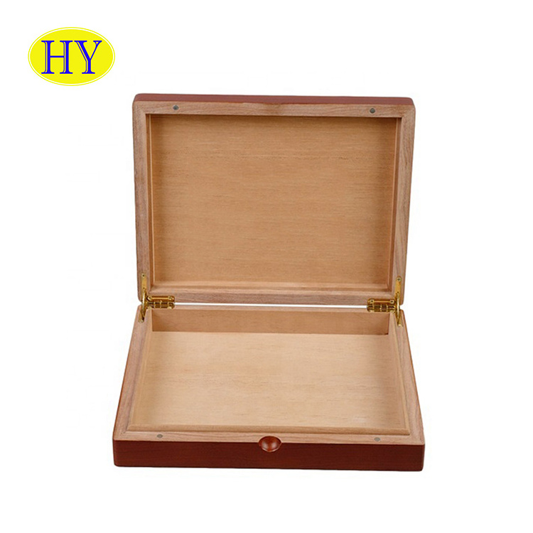 High Quality Custom Gift Humidor Travel Spanish Cedar Humidor Paulownia Wood Cigar Storage Box