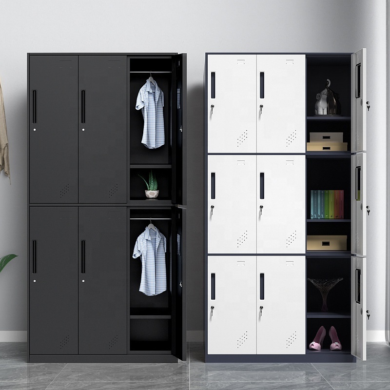 Armarios de acero 12 Door Compartment Metal Locker Wardrobe Steel Storage Cabinet Staff GYM Locker Or School Locker Cabinet