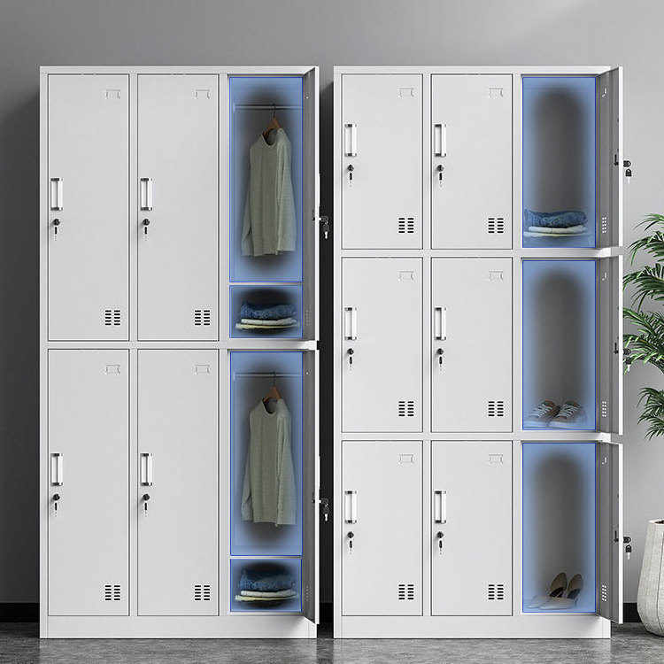 HUIYANG steel Door Metal Locker Storage Cabinet Steel Storage Cabinet 2 doors lockable metal lockers for 2 person