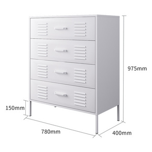 HUIYANG Hot Sale living room bedroom basement cabinet to storage clothes and others 4 drawers cabinet